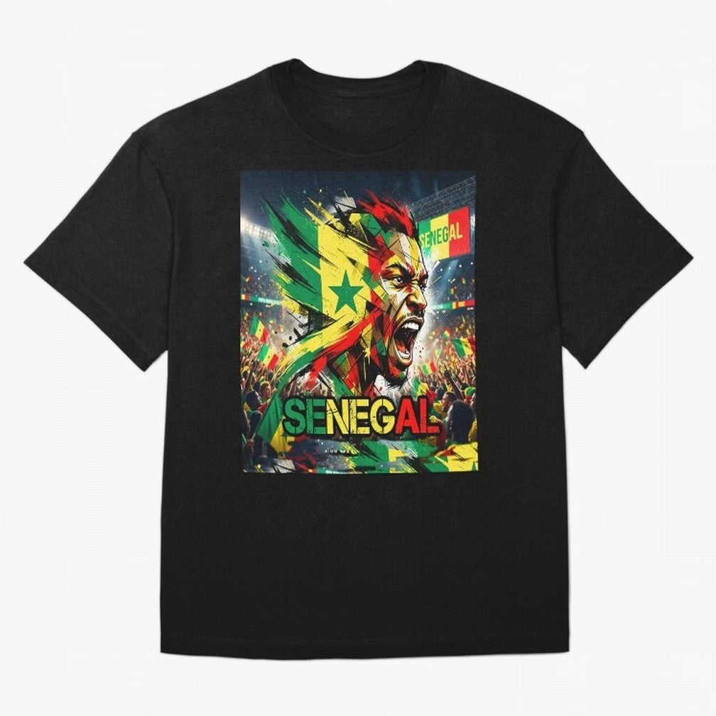 SENEGAL FOOTBALL TEAM Oversized T-Shirt Fuel Global Football Passion for FIFA World Cup 2026, Inspired by Messi, Neymar and Mbappe, Spain and Netherlands, Vintage Soccer Flavor, Modern Football Stars, National Flags and Final Night Emotion; Ideal