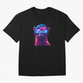 Cyberpunk Llama with Neon Soccer Vibes Oversized T-Shirt Support Global Football Passion for FIFA World Cup 2026, Celebrating Cristiano Ronaldo, Argentina, France and Brazil, Football History, Final Match Energy, Crowd Noise and Once in a Lifetime