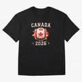 Front Print Canada Soccer World Cup 2026 - Canadian Fan Gift T-Shirt_84561562 Oversized T-Shirt Bring a Vintage Feel to the FIFA World Cup 2026 Journey through Mbappe Highlights, Germany Pride, Stadium Chants, National Pride, Trophy Dreams and