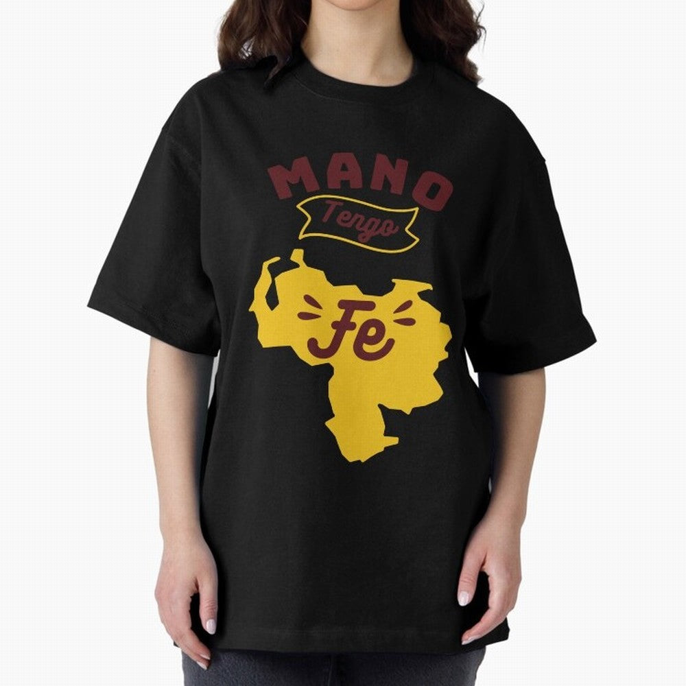 HAND I HAVE FAITH Oversized T-Shirt Turn Up for Global Football Passion for FIFA World Cup 2026 Group Stage, Built around Neymar, Haaland and Cristiano Ronaldo, France and Portugal, Global Supporter Spirit, Legendary Goals, National Colors and