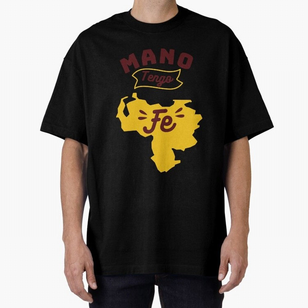HAND I HAVE FAITH Oversized T-Shirt Turn Up for Global Football Passion for FIFA World Cup 2026 Group Stage, Built around Neymar, Haaland and Cristiano Ronaldo, France and Portugal, Global Supporter Spirit, Legendary Goals, National Colors and