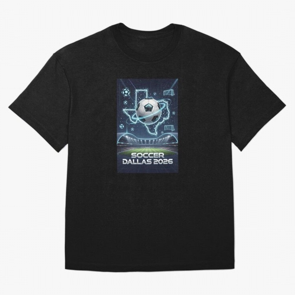 Dallas World Cup 2026 Oversized T-Shirt Enjoy the FIFA World Cup 2026 USA Canada Mexico Journey through Cristiano Ronaldo, Haaland and CR7 Highlights, Argentina and Brazil Pride, Football History, Final Match Energy, Crowd Noise and Once in a