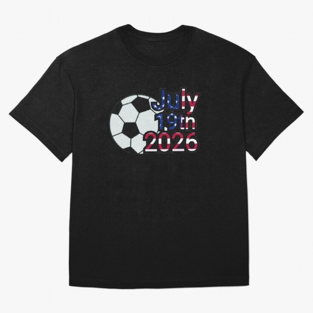 2026 USA Oversized T-Shirt Share Global Football Passion for FIFA World Cup 2026 Group Stage, Celebrating Mbappe and Neymar, England, France and Netherlands, Sports Nostalgia, International Competition, Famous Players and Unforgettable Victories;