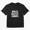 Mens World's Greatest Grandpa Shirt Papa Men Fathers Day Oversized T-Shirt Celebrate National Team Dreams in Global Football Passion for FIFA World Cup 2026 Group Stage, Made for Messi, Neymar and Mbappe, Brazil, Portugal and Argentina, Retro