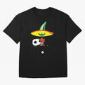 Mexico 86 Oversized T-Shirt Honor the Football Icons of FIFA World Cup 2026 for Fans of Mbappe and Neymar and Brazil, Portugal and Argentina, Bringing Retro Football Energy, Iconic Rivalries, Trophy Chase Drama and Stadium Atmosphere; Ideal for