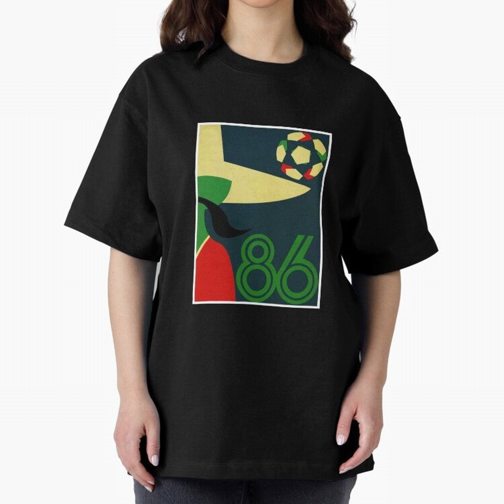 World Cup in Mexico 1986 Oversized T-Shirt Cheer through Every Moment of Match Day Hype around FIFA World Cup 2026, Mbappe, England, Goal Celebration Energy, Supporter Heritage, Football Icons and Worldwide Tournament Joy; Made for Collectors Who