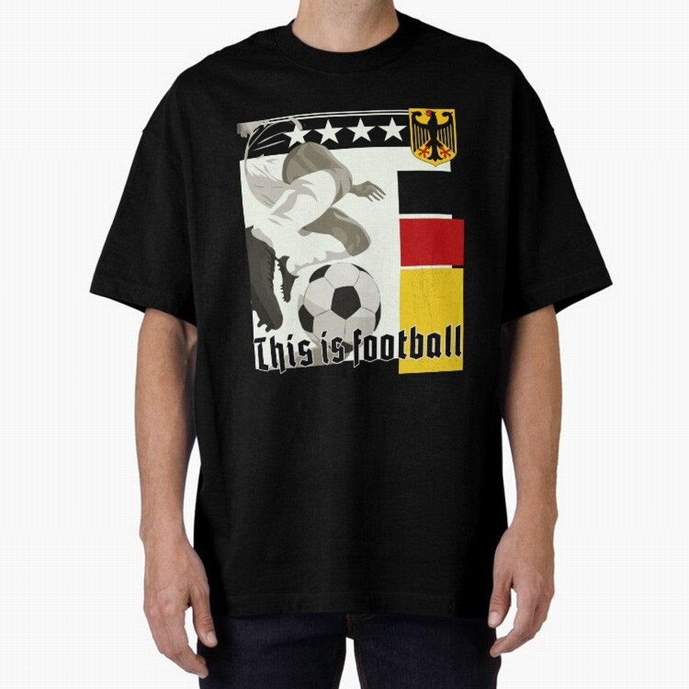 This is football! Fan Design Germany 2026 Oversized T-Shirt Show Your Tournament Heart for FIFA World Cup 2026 USA Canada Mexico Spirit, Highlighting Argentina and Brazil, Neymar, Goal Celebration Energy, Supporter Heritage, Football Icons and