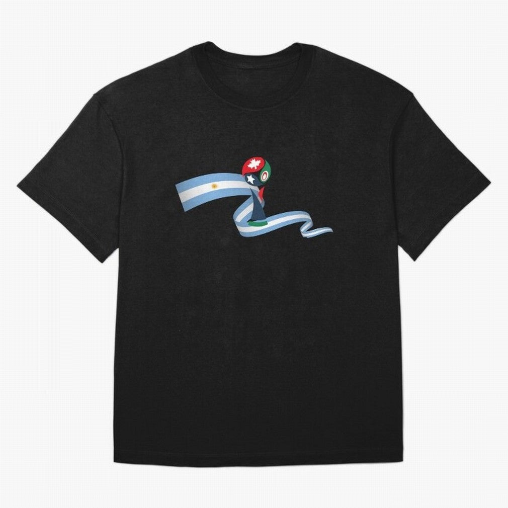 World Cup 2026 Team Argentina Oversized T-Shirt Show Fan Pride Across Global Football Passion for FIFA World Cup 2026 Group Stage, Featuring Neymar, Argentina, France and Brazil, Champion Mindset, Group Stage Buzz, Knockout Tension and Passionate